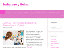 Tablet Screenshot of embarazoybebes.com.ar